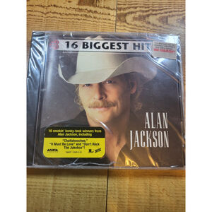 Alan Jackson - 16 Biggest Hits New And Factory Sealed Hype Sticker Sony Legacy